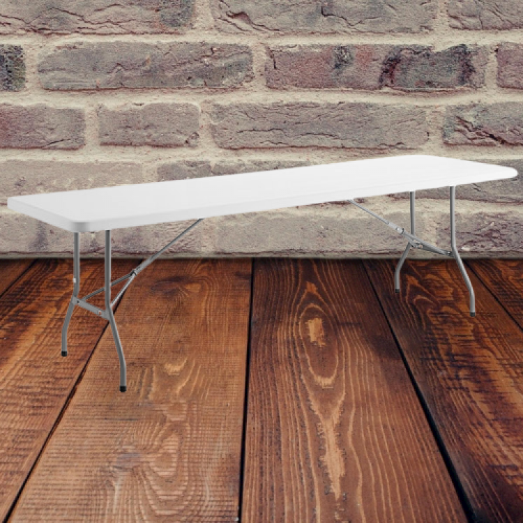 8' WHITE FOLDING TABLES