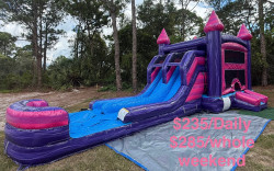 XL EURO PRINCESS BOUNCE HOUSE/WATERSLIDE