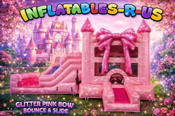 princess glitter red bow combo