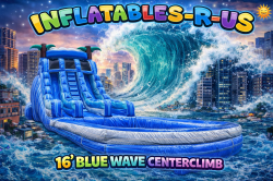 16’ BLUE WAVE CENTER CLIMB WATERSLIDE