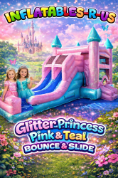 xl princess glitter teal & blue combo